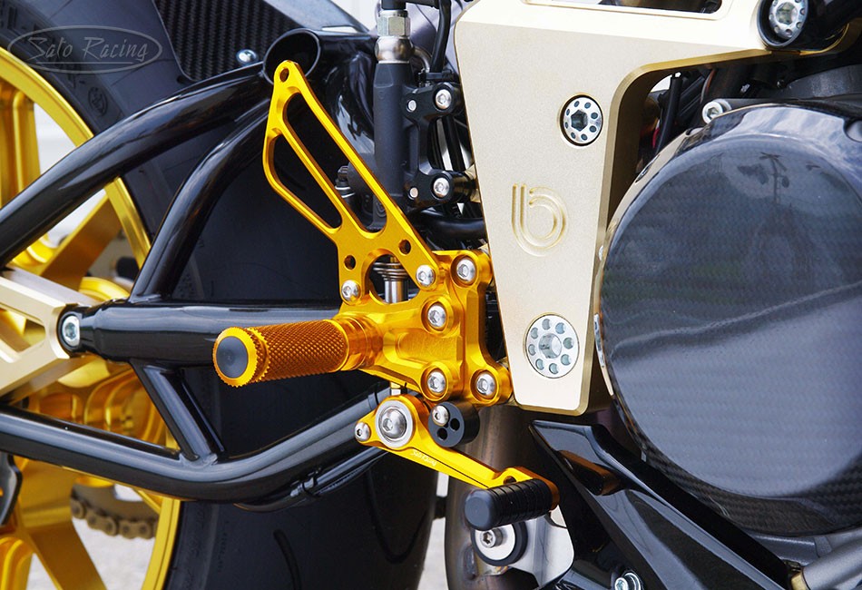 Sato Racing Rearsets Black 2008+ Bimota DB6